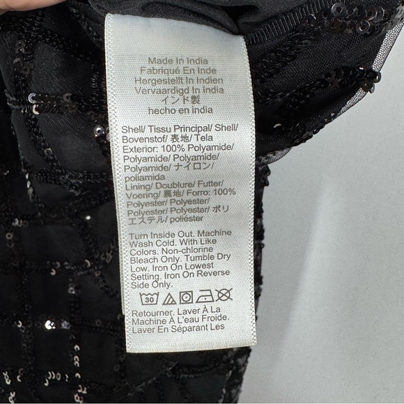 J. Crew Collection Black Lattice Sequin Pencil Skirt NWT - Picture 15 of 17